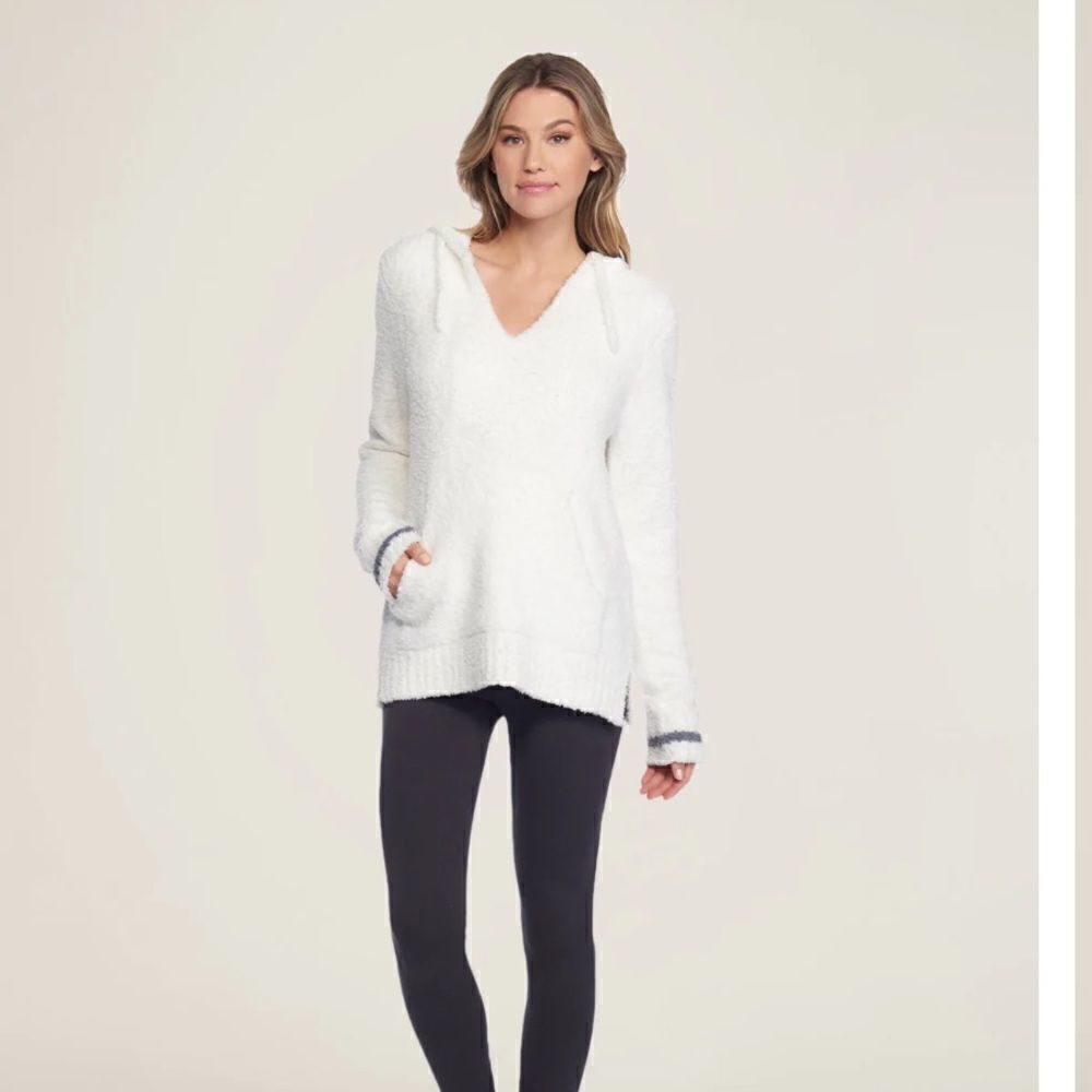 Barefoot Dreams Baja Hoodie White 4